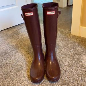 Hunter tall rain boots
